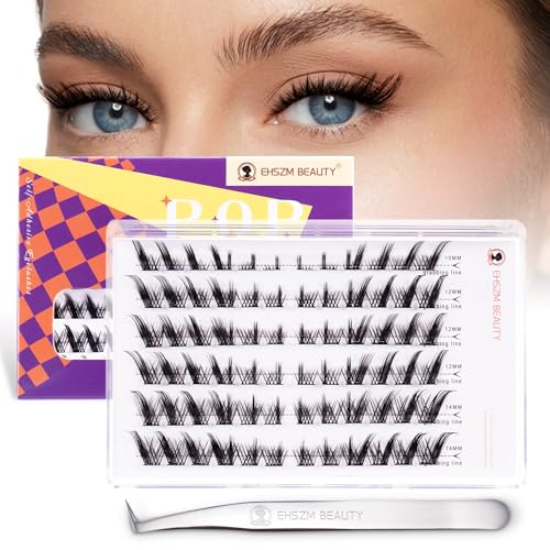 Self-Adhesive Manga Lash Clusters - Pre-Glued D-Curl 10-14mm