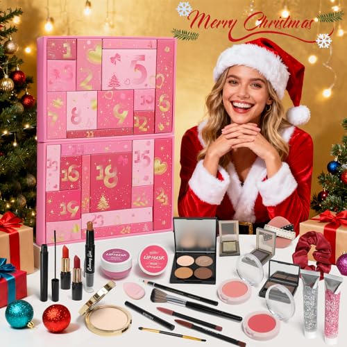 24-Day Makeup Advent Calendar for Women | Christmas Beauty Gift