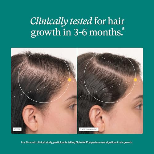 Nutrafol Postpartum Hair Growth Supplement - Breastfeeding Friendly, 1 Month