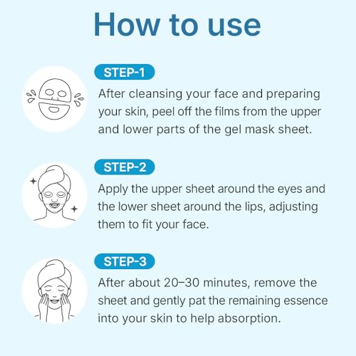 CENTELLIAN 24 Madeca Lab Hyal Waterfull Gel Mask (Hydrating Gel Mask, 5 pcs) ? Deep Moisture & Cooling Sheet with 10-Layer Hyaluronic Acid, Korean Skin Care. TECA, Glycerin, Niacinamide.