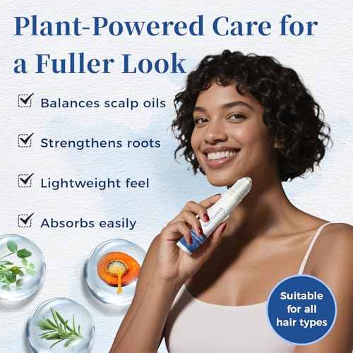 Hair Growth Serum Roll On 25ml with Saw Palmetto, Rosemary & Pea Extract£¬Helps Support Thicker, Fuller Hair Appearance£¬Clean, Non-Greasy Hair Loss Support for Men & Women Pack of 1