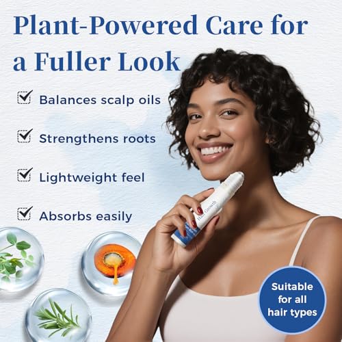 Rosemary Hair Growth Serum Roll On - Thicker Fuller Hair for Men & Women