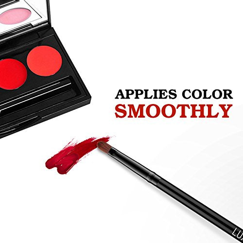 Lip Brush Concealer Brush 2 Pieces - Black Lip Makeup & Eye Shadow Tool
