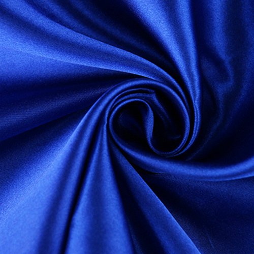 SINSSOWL 50 Royal Blue Chair Sashes Satin Chair Bows for Wedding Birthday Party Fiesta Restaurant Decor - 7x108 Inches Chair Ribbons Ties Fitted Banquets Folding Chairs Decorations