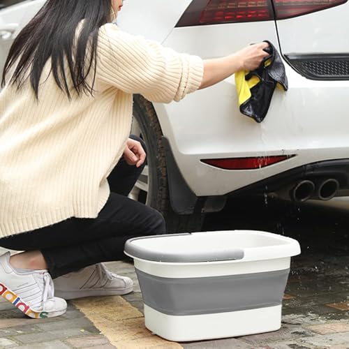 Collapsible Foot Bath Basin with Massage Acupoints