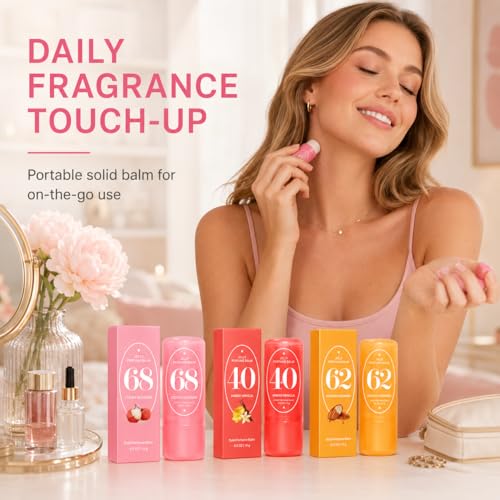 Jelly Perfume Balm Stick - Solid Fragrance, 3 Scents, 15g