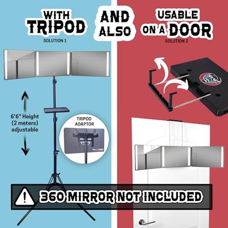 Tripod Adapter for 360° Mirrors - Stable & Adjustable Mounting