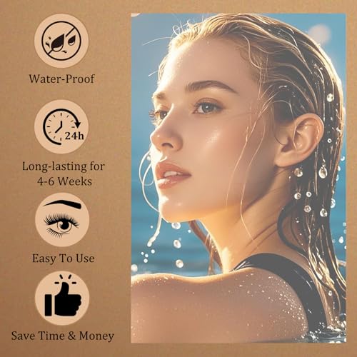 Eyelash & Eyebrow Tint Kit - Professional Color, Waterproof