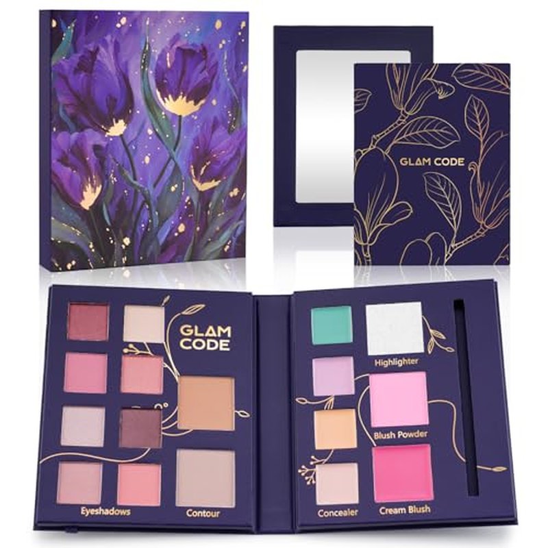 Glam Code All-in-One Makeup Palette with Mirror - Travel Size