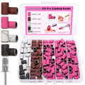 Haozher 135 Pcs Nail Drill Sanding Bands Set, 4 Grits