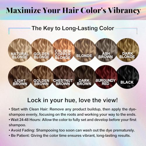 Ash Brown Hair Dye Shampoo 3-in-1 | Gray Coverage