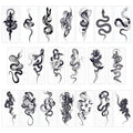 Snake Temporary Tattoos - 20 Sheets Waterproof Stickers