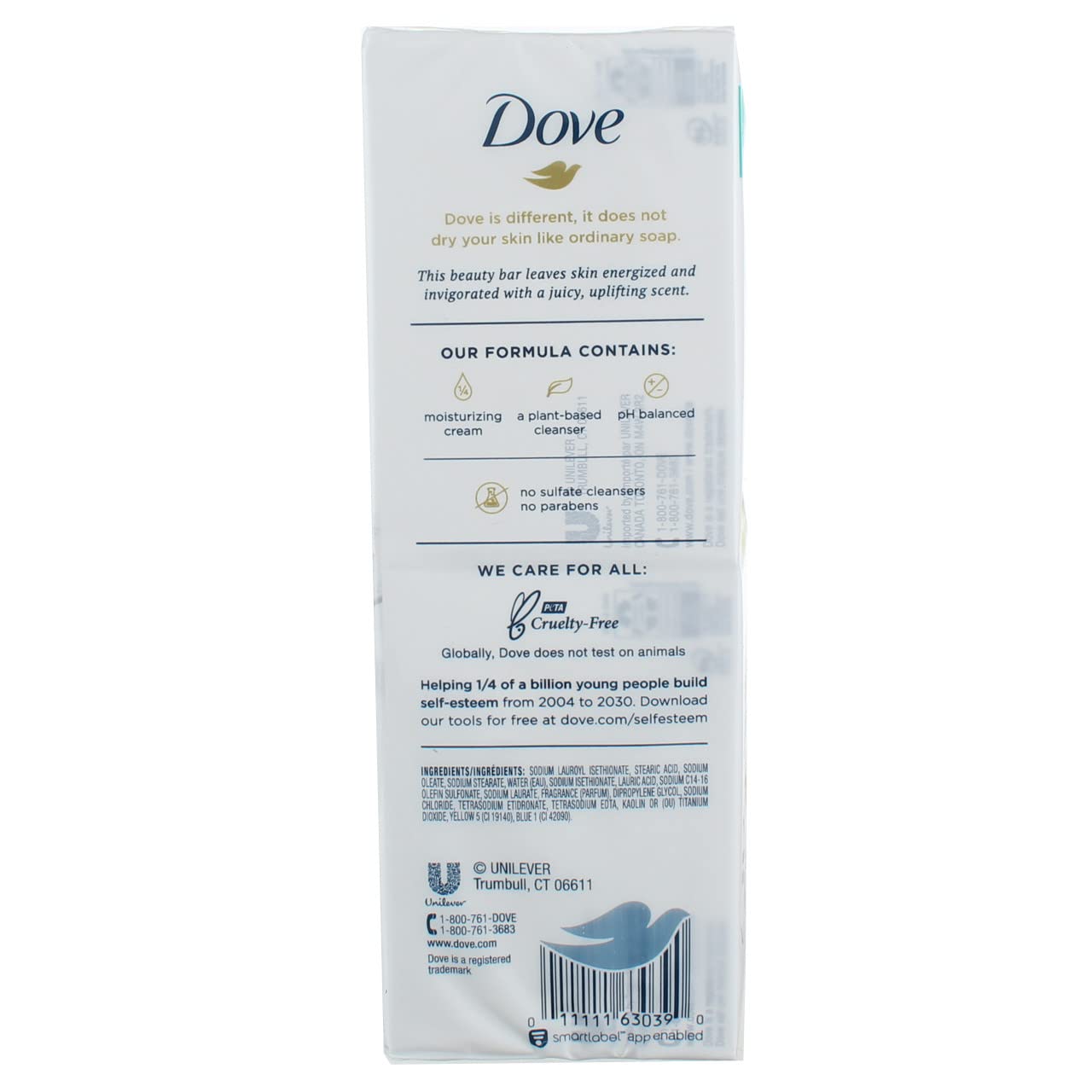 Dove Beauty Bar Gentle Skin Cleanser Moisturizing, 3.75 oz, 6 Bars