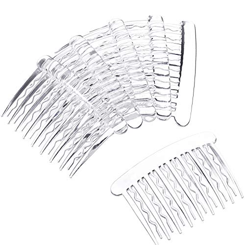 French Side Hair Combs 12 Pack - Plastic Hair Clips