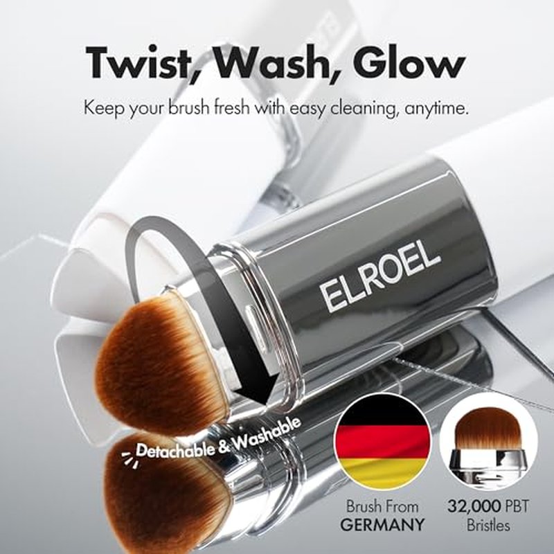ELROEL Blanc Cover Stick V - Color-Changing Foundation with Brush