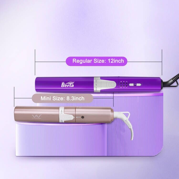 BERTA 1 Inch 2-in-1 Curling Iron & Hair Straightener