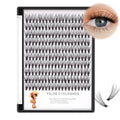 C Curl 12mm Cluster Lashes 200pcs Black Individual Eyelash Extensions