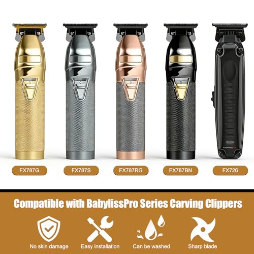 COSYONALL Trimmer Replacement Blade for Babyliss FX787 & FX726 Hair Trimmers,DLC 2.0 Clipper Replacement Blades Compatible with BaByliss Pro Barberology Trimmer Blades