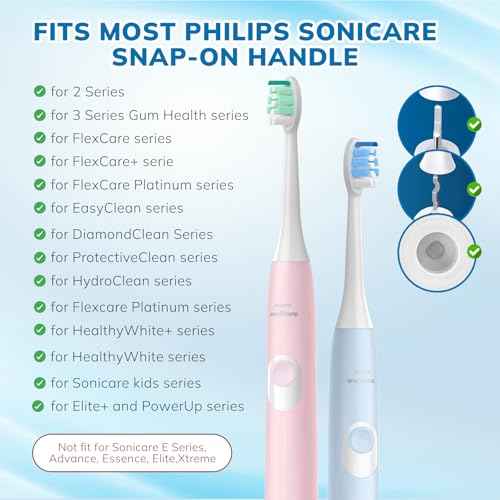 Replacement Toothbrush Heads Compatible with Philips Sonicare£º16 Pack Soft Replacement Electric Brush Head for 4100 5100 6100 HX9023/65 W Optimal Control Snap-on System£¨B&W£©