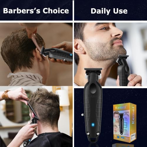 KEMEI PG2299 Cordless Hair Clippers for Men, Professional Zero Gapped Trimmer
