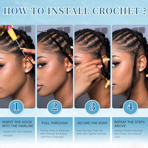Burmese Curly Human Crochet Hair Extensions 18 Inch 120g