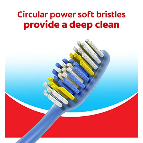 Soft Adult Toothbrush Pack - 6 Count, Extra Clean & Deep Cleaning