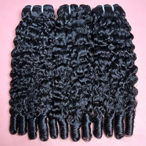 Burmese Curly Hair Bundles - 100% Virgin Human Hair, 16-20 Inch