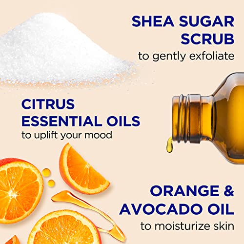 Dr Teal's Citrus Shea Sugar Body Scrub with Vitamin C, 19 oz