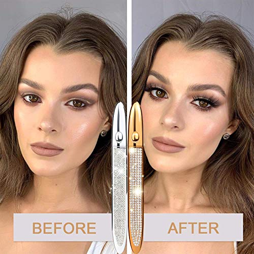 Liquid Eyeliner Pen Waterproof, Magic Self-adhesive Long-Lasting Eyelash Glue Pen, Magnetic Eyeliner, No Blooming Quick Drying Magnetic Eye Liner Black Pack of 2