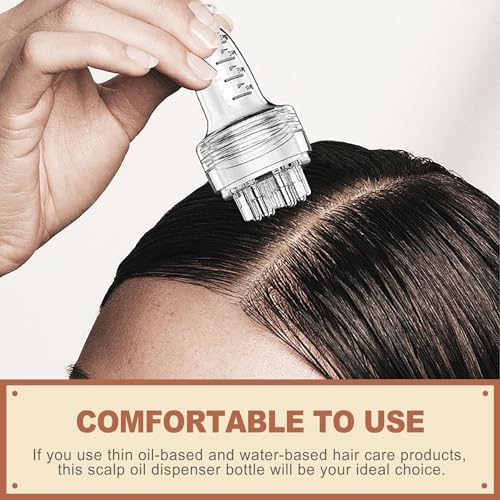 Scalp Massager Comb with Oil Dispenser for Hair Treatment & Thinning Hair