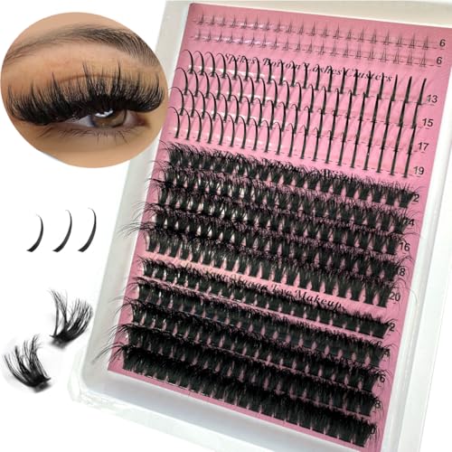 Spiky Lash Clusters - 60D Volume Individual Eyelash Extensions DD Curl
