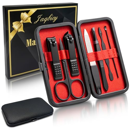 7-in-1 Manicure Set with Travel Case - Premium Grooming Kit