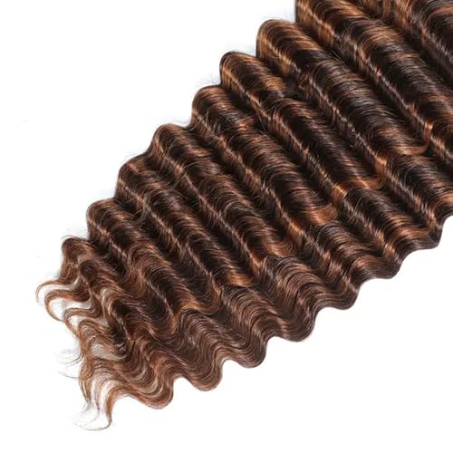 Brazilian Deep Wave Human Hair Bundles P4/30 Brown