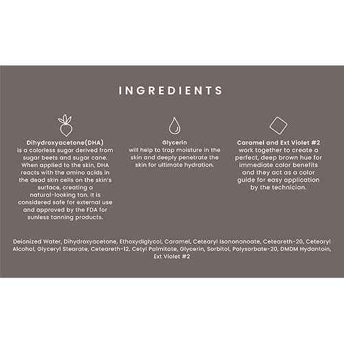 SJOLIE Spray Tan Solution - Luxe 12 - Violet Based Dark Blend | Sunless Tanning Solution for Deep, Dark Bronze Finish, All Natural (32oz)