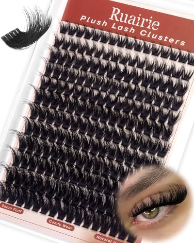 Fluffy Lash Clusters 10-18mm D-Curly Wispy Eyelash Extensions 204pc