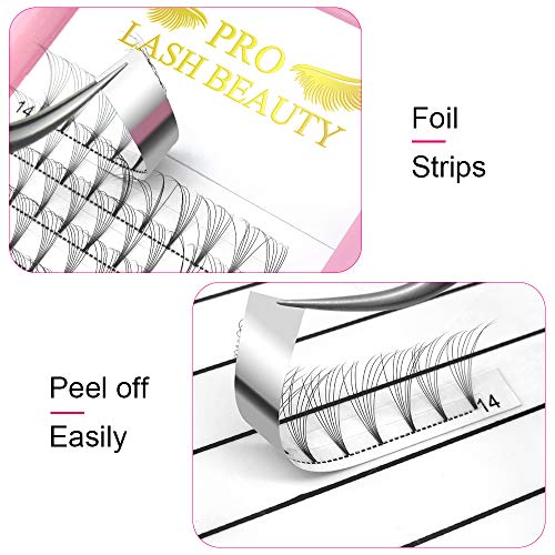 Premade Volume Eyelash Extensions 7D-C-0.07-12 Short Stem Premade Fans Eyelash Extensions 9 to 20 mm Pre made Lash Fans 3D 5D 7D Volume Lash Extensions .07 .10 C D Curl(7D-C-0.07,12mm)