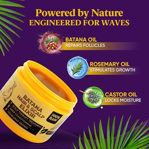 Ocean View Wave Pomade for Men - Strong Hold 360 Wave Cream, 4 oz
