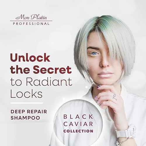 Mon Platin Black Caviar & Silk Protein Hair Mask, Total Repair Shampoo & Serum Bundle ? Deep Conditioning, Color-Safe Care for Dry, Damaged Hair with Intense Moisture & Shine Protection