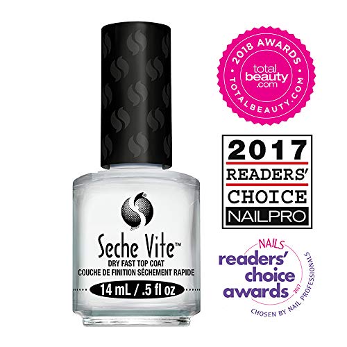 Seche Vite Dry Fast Top Coat Clear Nail Polish - 0.5 fl oz (2-Pack)