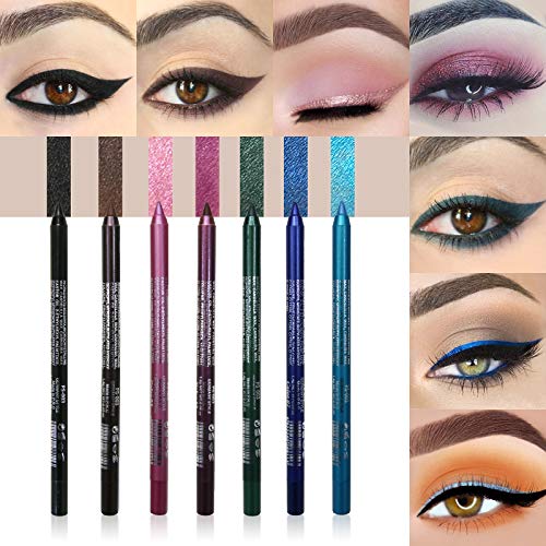 LOKFAR 14-Color Eyeliner Pen Set - Waterproof Metallic & Matte