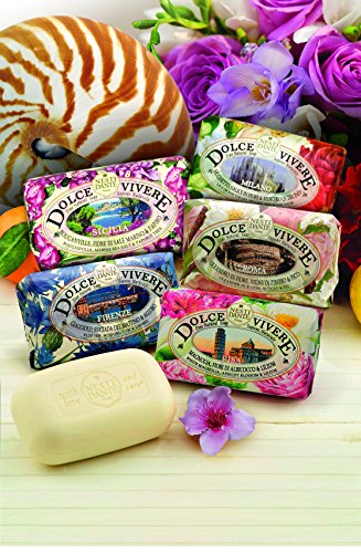 Nesti Dante Dolce Vivere Milano Lily Of The Valley, Willow Tree & Oak Musk Fine Natural Soap Bar, 250 g (Pack of 2)