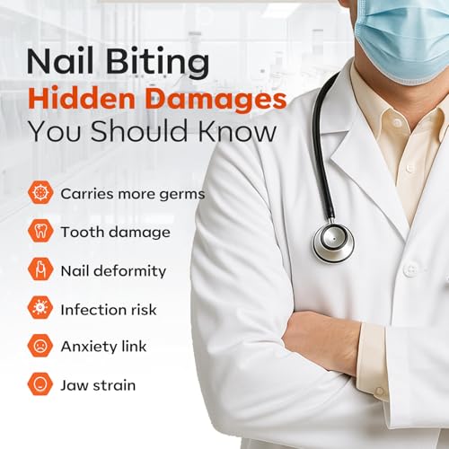 Modelones Anti Nail Biting Polish & Bitter Thumb Sucking Deterrent, 0.48 fl oz