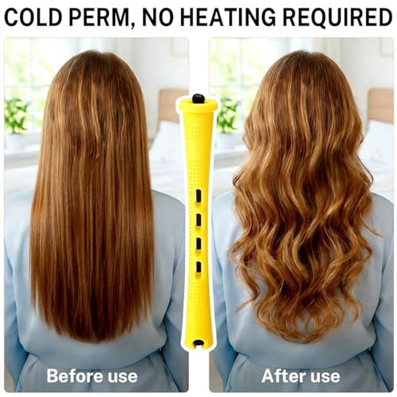 60-Pack Purple Perm Rods for Long & Short Hair Styling