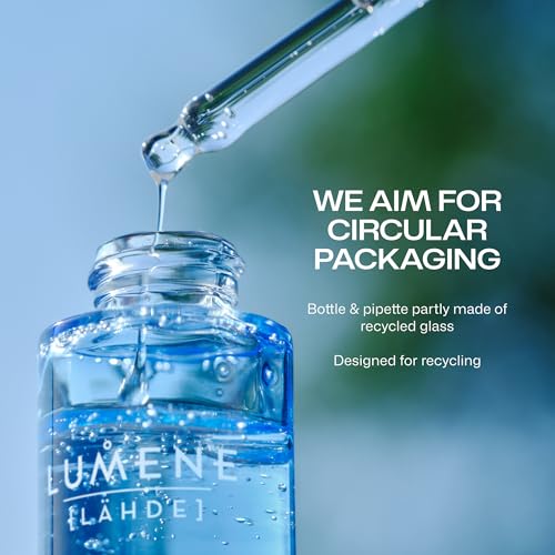 LUMENE Nordic Hydra Aqua Serum | Intense Hydration for Lasting Dewy Skin | With Arctic Spring Water, Hyaluronic Acid & Nordic Red Algae | Lightweight & Hydrating | Vegan | 30 ml
