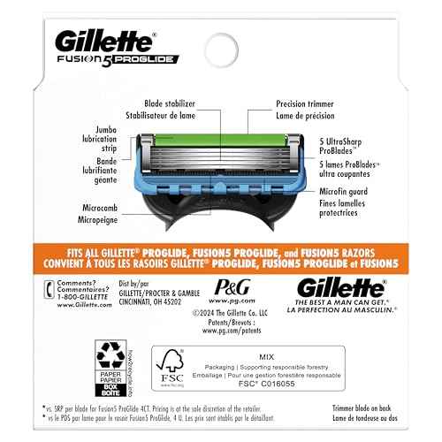 Gillette ProGlide Razor Refills for Men, 8 Razor Blade Refills
