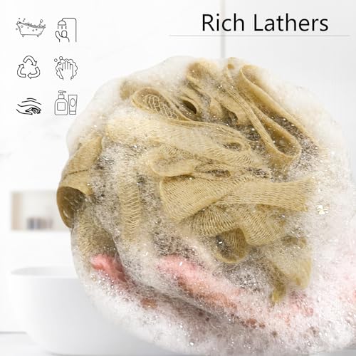 Yoget 4 Pack Shower Loofah Sponge - 60G Bath Exfoliator