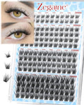 Zegaine Natural Lash Clusters 8-14mm Short Curly Spiky Wispy False Eyelashes
