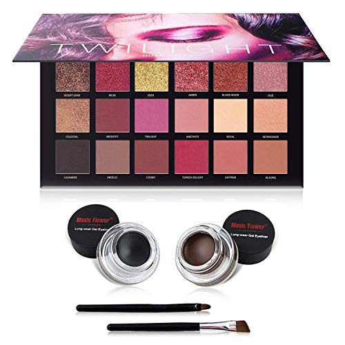 UCANBE 18 Color Eyeshadow Palette + Gel Eyeliner Makeup Set