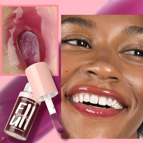 Anglicolor Lip Glow Oil - Hydrating Tinted Lip Gloss, 2PC Set