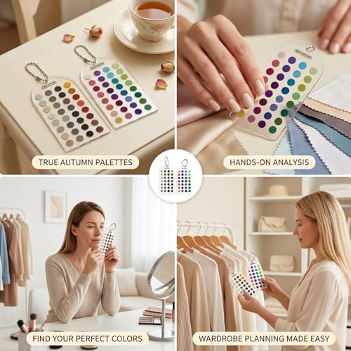 Soft Autumn Color Palette Cards - 12 Season Color Analysis Set
